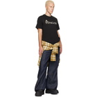 Moncler Black Mon Duck Logo Cotton T-shirt
