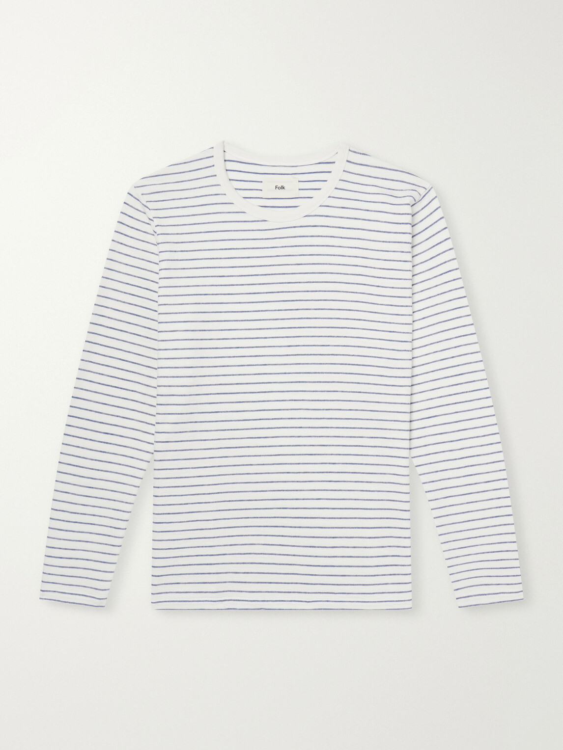Folk - Striped Cotton T-Shirt - Neutrals