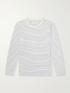 Folk - Striped Cotton T-Shirt - Neutrals