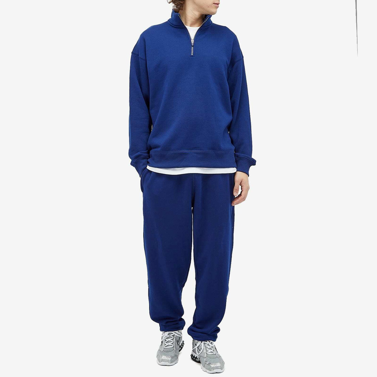 Nike Wool Classics Quarter Zip Top in Blue Void Nike