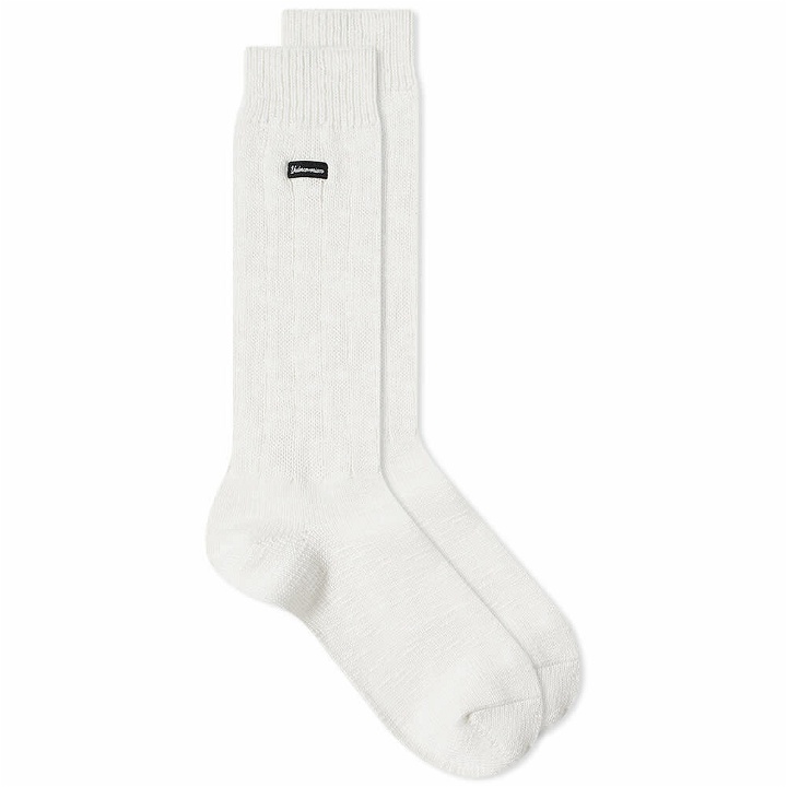 Photo: Undercoverism Men's Logo Socks in White