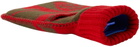 Burberry Red & Brown EKD Wool Hot Water Bottle