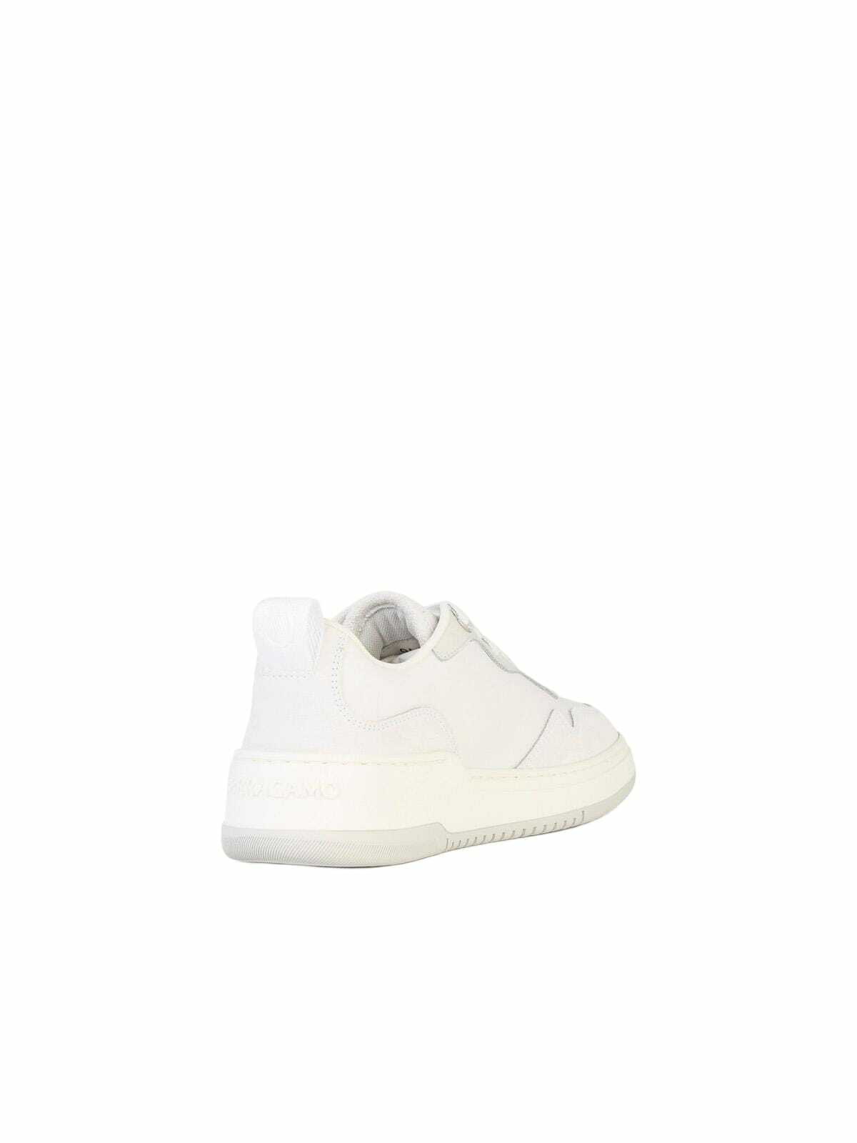 スニーカー Salvatore Ferragamo Dania' White Leather Sneakers Ferragamo dania White Leather Sneakers Salvatore Ferragamo