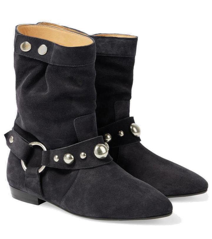 Photo: Isabel Marant Stanya studded suede ankle boots