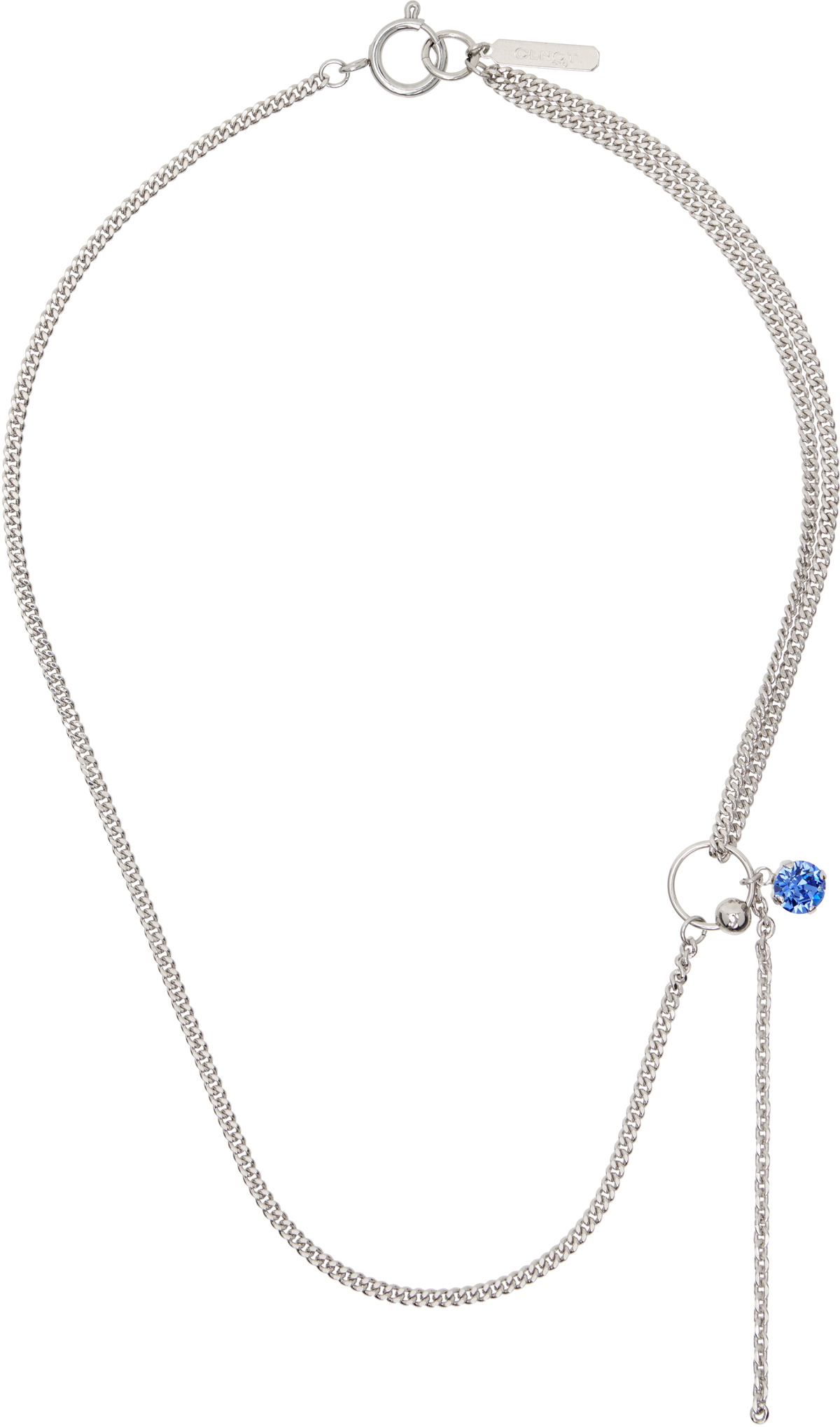 Justine Clenquet Silver Evie Necklace Justine Clenquet