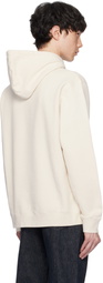 Sunspel Beige Loopback Hoodie
