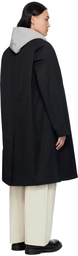 nanamica Black 2L Cotton GORE-TEX Balmacaan Coat