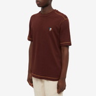 Paul Smith Men's New Zebra T-Shirt in Burgundy