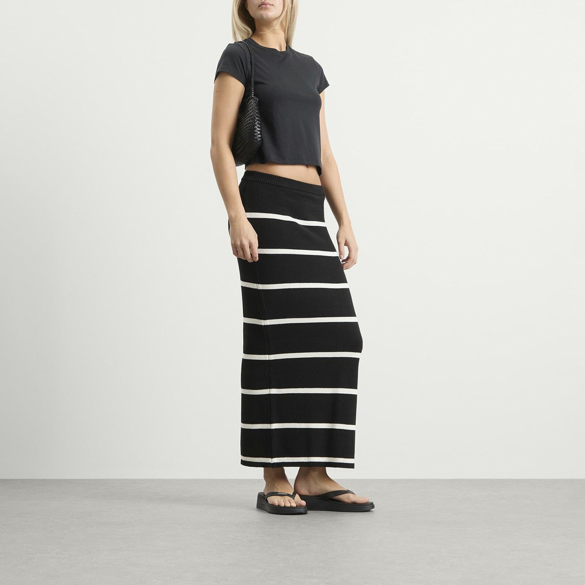 4th & Reckless Women's Aisa Maxi Skirt in Stripe
