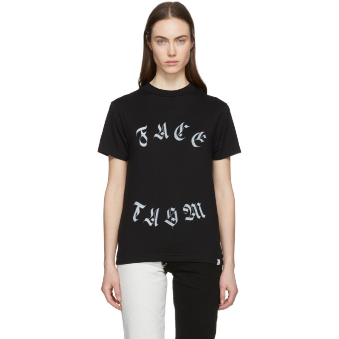 Facetasm Black Round Logo T-Shirt