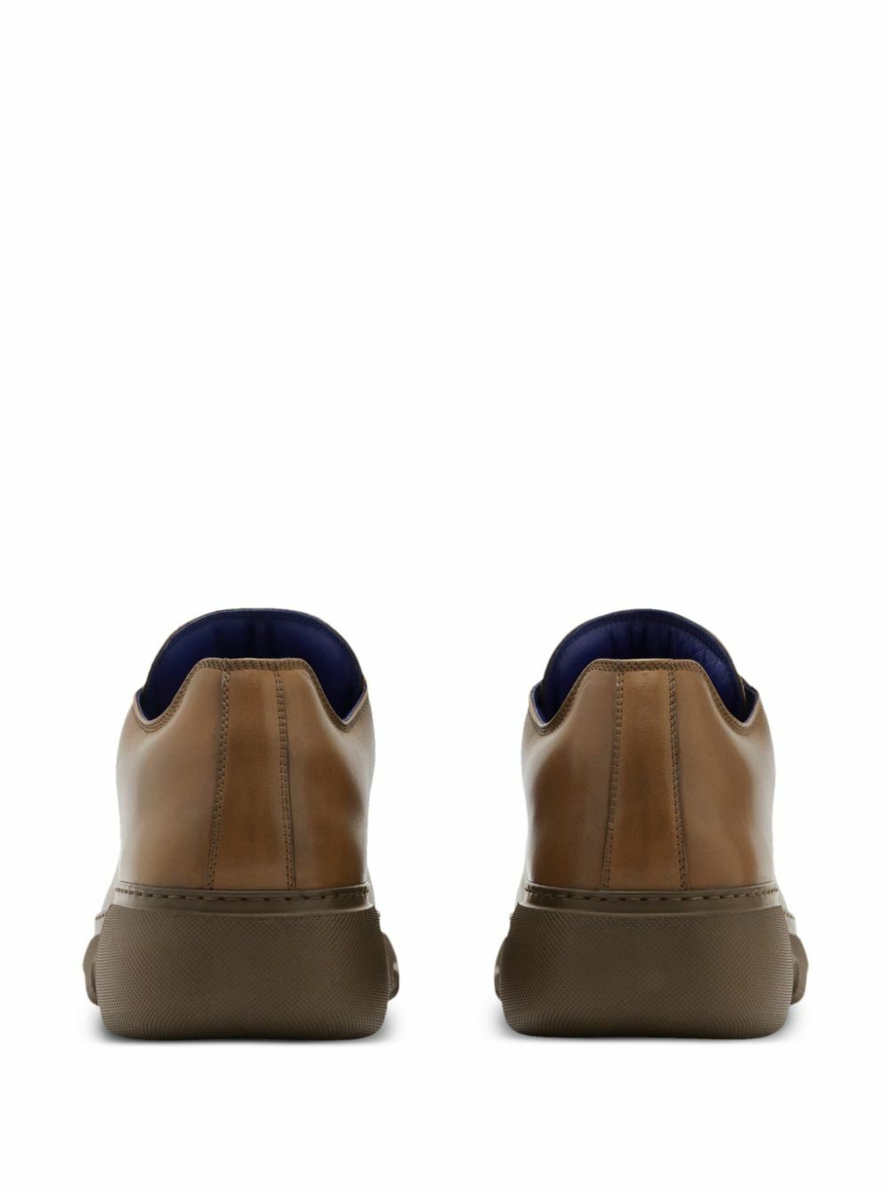 【関税込み】Burberry ブラウン Ranger レザースニーカー Burberry Brown Ranger Low-Top Leather Sneakers Burberry