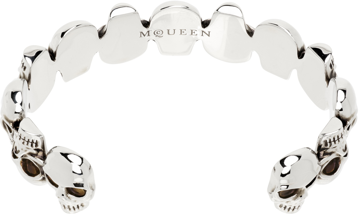 McQueen Multi-Skull Cuff Bracelet Alexander McQueen