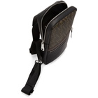 Fendi Black and Brown Forever Fendi Messenger Bag