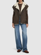 BRUNELLO CUCINELLI Suede Shearling Vest