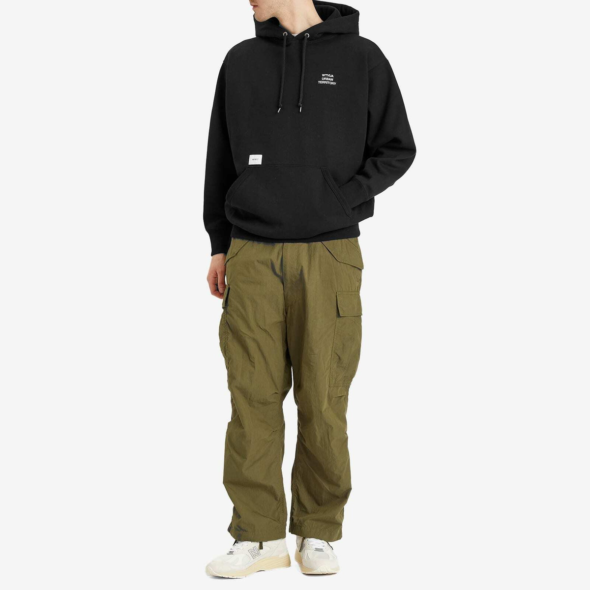 WTAPS Men's Wut Embroidered Hoodie in Black WTAPS