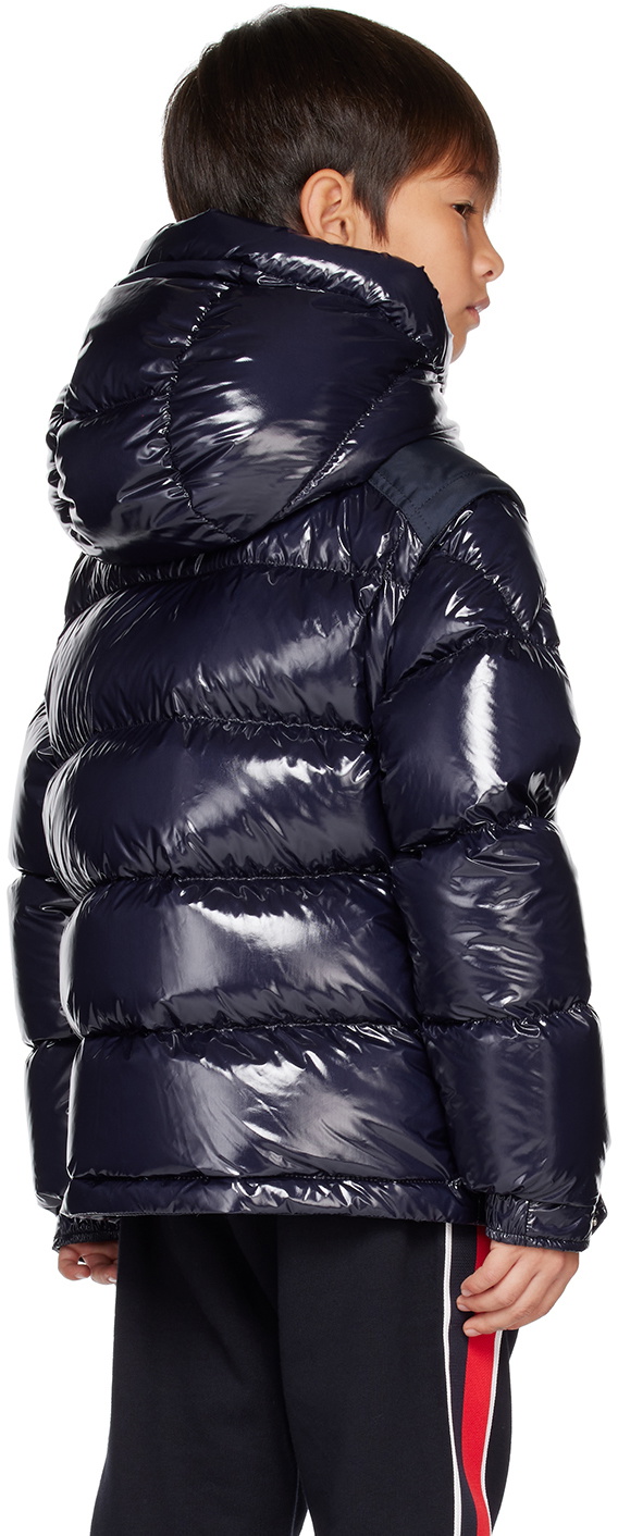 Moncler Enfant Kids Blue Karakorum Down Jacket Moncler Enfant