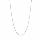 Tom Wood Men's 18" Venetian Single Chain S in Silver