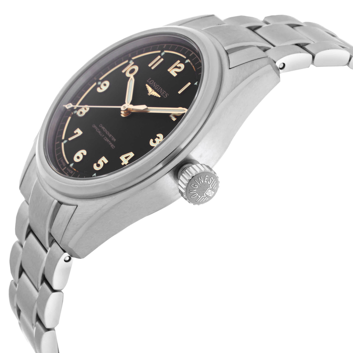 Longines Spirit Pilot Automatic Black Dial Mens Watch L3.809.4.53.6