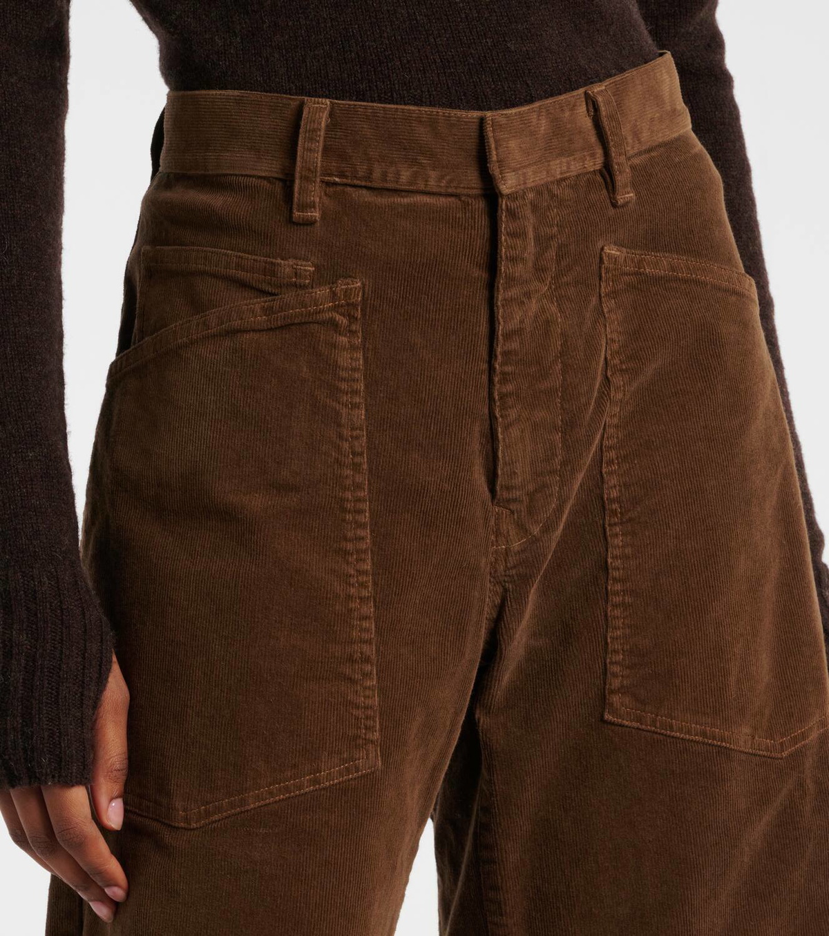 【BAON】Neton corduroy wide pants Black Corduroy Wide Pants / Corduroy Pants N2614