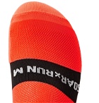 Soar Running - Colour-Block Neon Softair Crew Socks - Orange