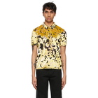 Eckhaus Latta Black and Gold Shrunk Polo