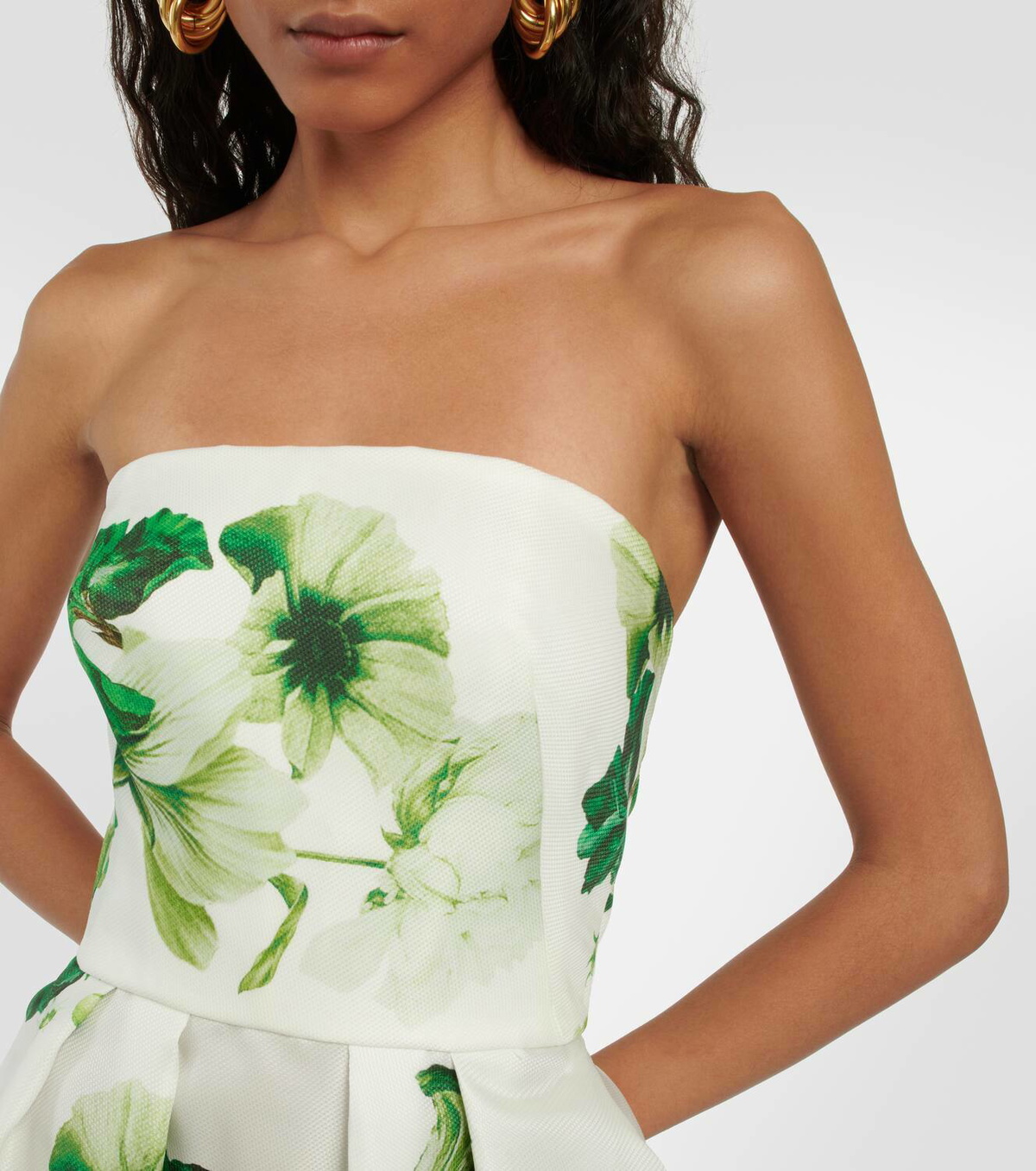 monique lhuillier green floral dress Florette Dress Blush – Monique Lhuillier main image 0