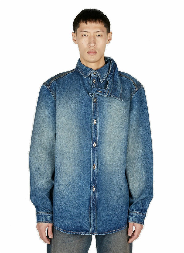 Photo: Y/Project - Denim Overshirt in Blue