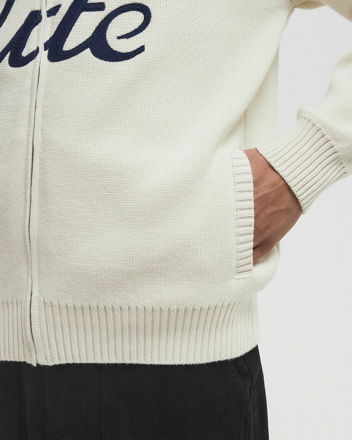 Arte Antwerp Bird logo jacket Beige Mens Pullovers/Zippers & Cardigan
