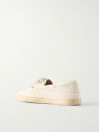 Brunello Cucinelli - Suede Boat Shoes - Neutrals