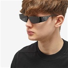 Prada Eyewear Men's PR 58ZS Sunglasses in Black