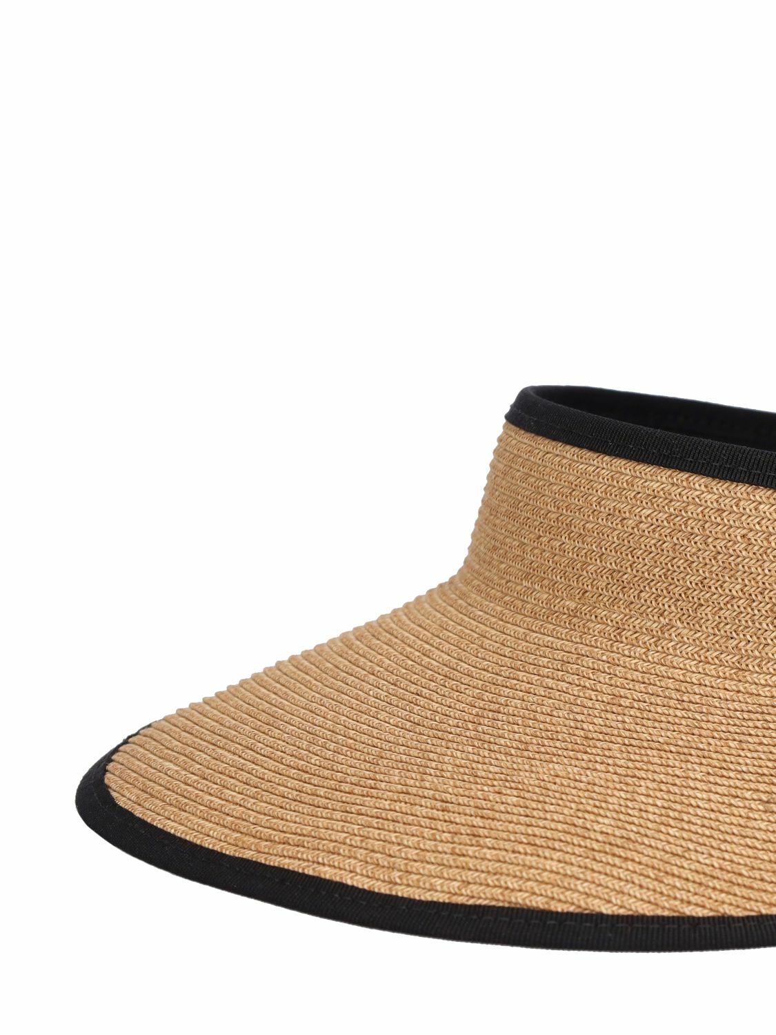 ROGER VIVIER - Broche Vivier Buckle Straw-effect Visor Roger