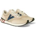 visvim - Attica Suede-Trimmed Nylon Sneakers - Brown