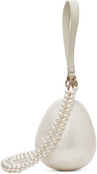 Simone Rocha Off-White Bell Charm Nano Egg Bag