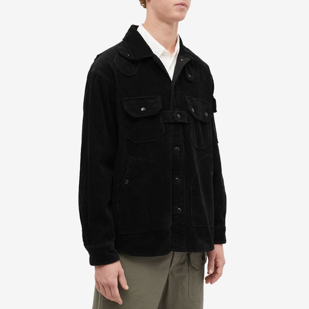 Engineered Garments Men's Cord Explorer Shirt Jacket in Black