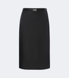 Prada Belted Re-Nylon pencil skirt