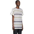 Jil Sander Multicolor Striped Mesh T-Shirt