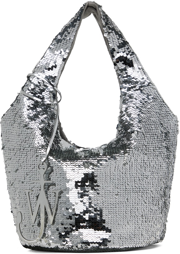 Photo: JW Anderson Silver Mini Sequin Shopper Bag