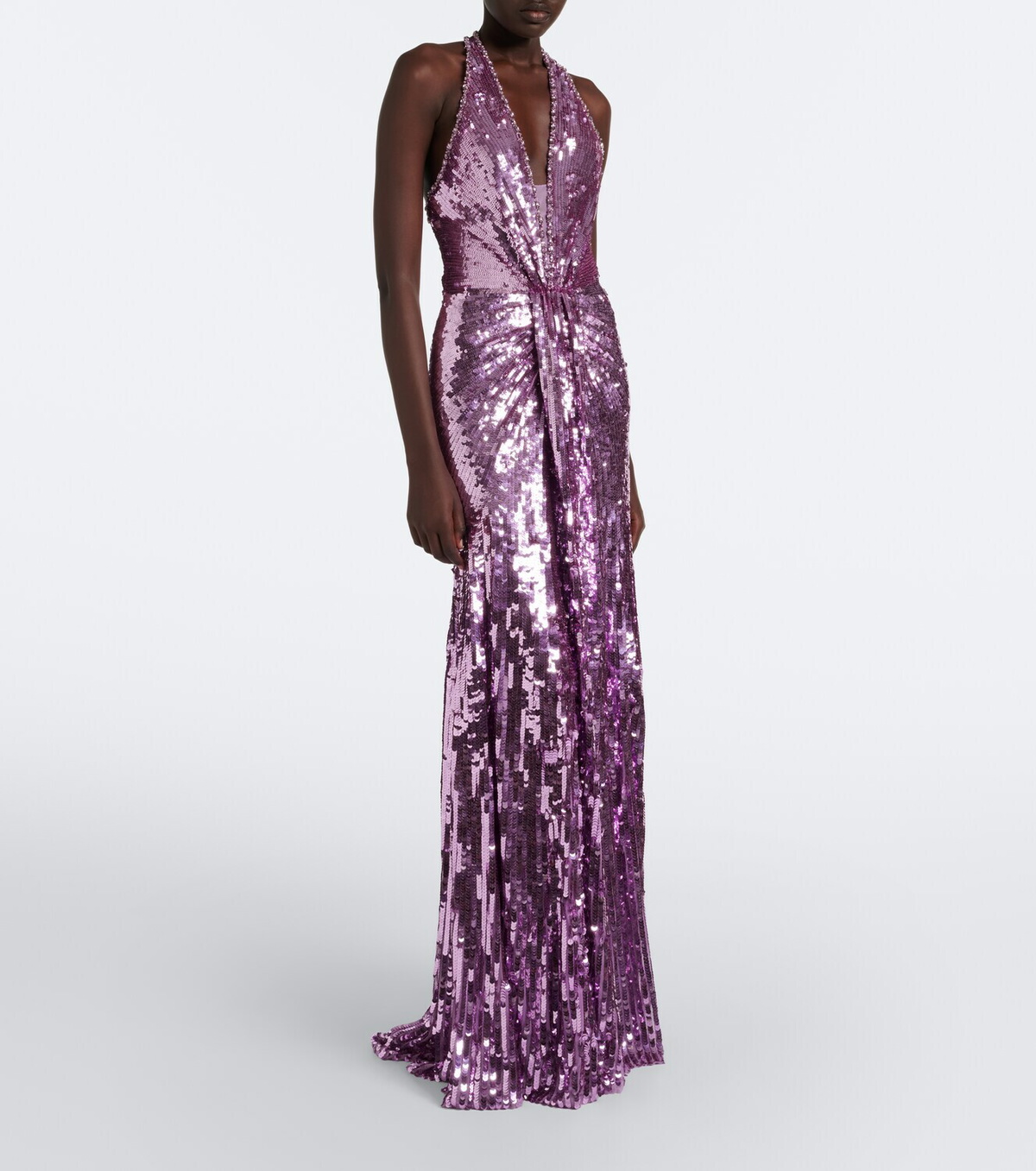 Jenny Packham Lisette embellished gathered gown
