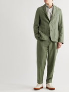 Officine Générale - Garment-Dyed TENCEL Lyocell-Blend Twill Blazer - Green