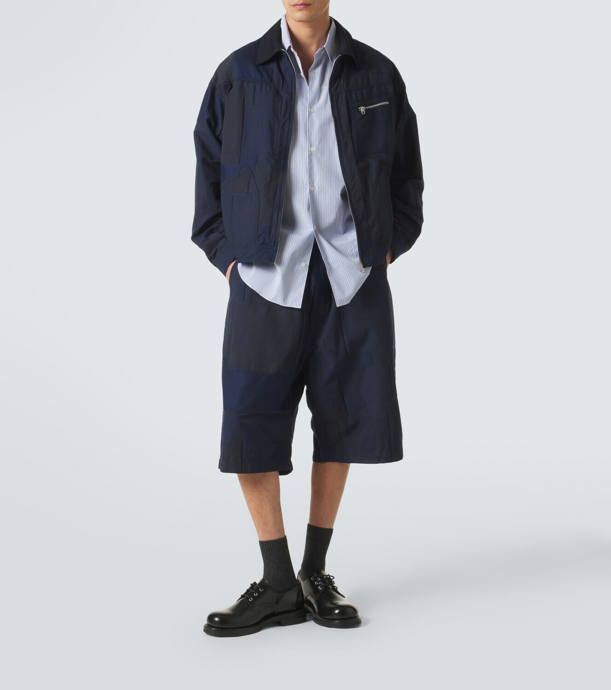 Comme des Garçons Homme Cotton-blend Bermuda shorts