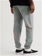 John Elliott - LA Slim-Fit Tapered Tie-Dyed Cotton-Jersey Sweatpants - Blue