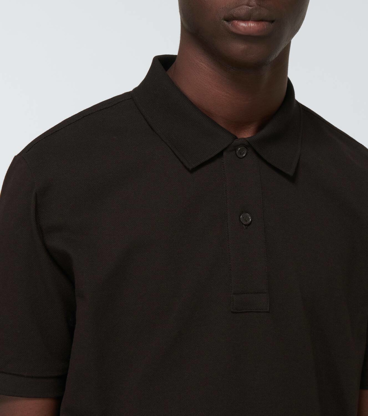 Bottega Veneta Short-sleeved cotton piqué polo
