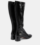 Aquazzura Saint Honoré 50 leather knee-high boots