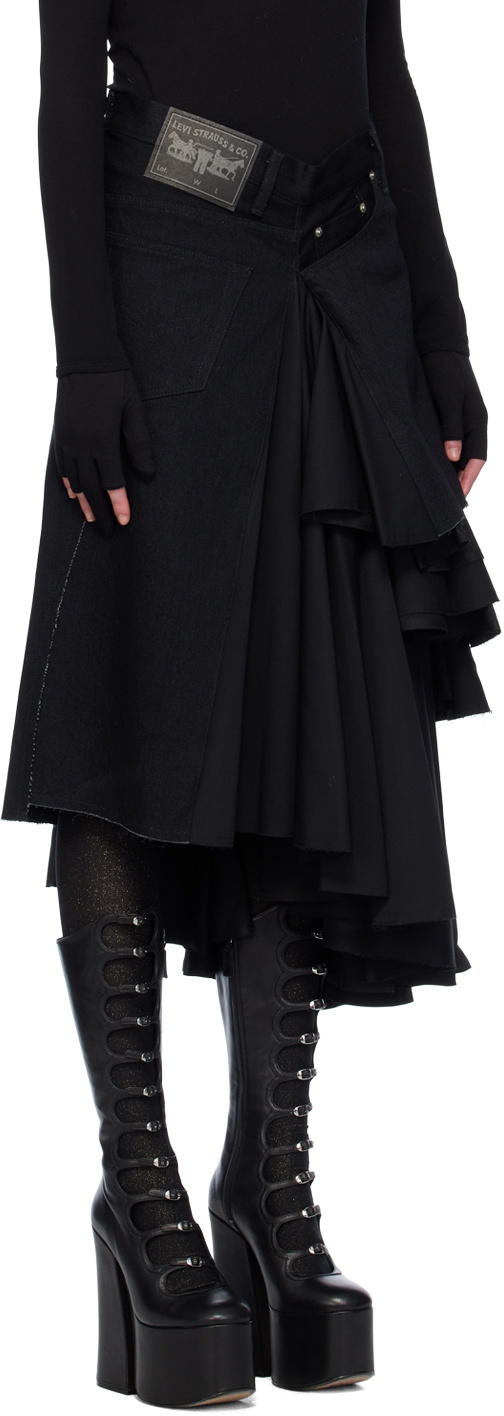 【正規品直輸入】 Junya Watanabe Black Levi's Edition Maxi Skirt Junya Watanabe スカート