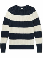 J.Crew - Slim-Fit Striped Cotton Sweater - Blue