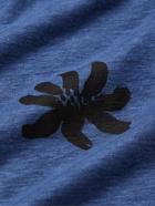 DISTRICT VISION - Sukha Logo-Print Hemp-Jersey T-Shirt - Blue