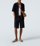 Orlebar Brown Roddy waffle-knit bowling shirt