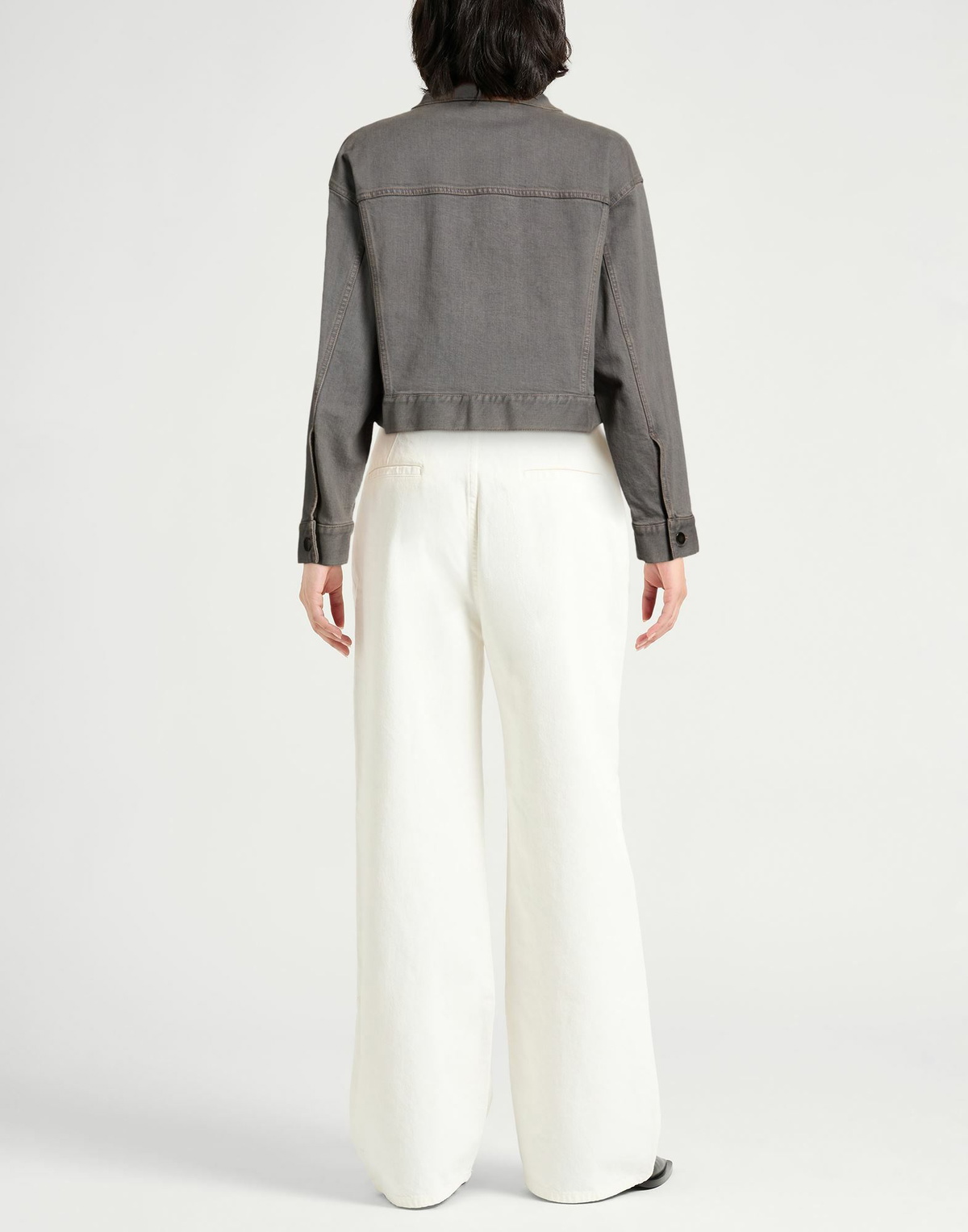 Peserico Easy Womens Denim outerwear in Grey