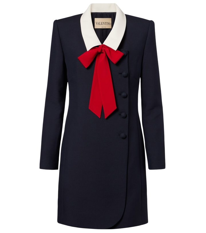 Photo: Valentino Crepe Couture tie-neck minidress
