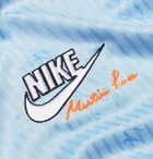 Nike - Martine Rose Oversized Logo-Jacquard T-Shirt - Men - Blue